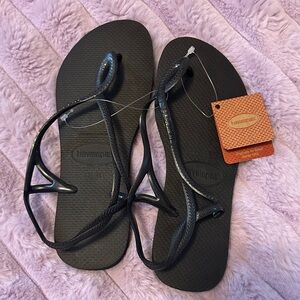 Havaianas Women's Black Strappy Sandals